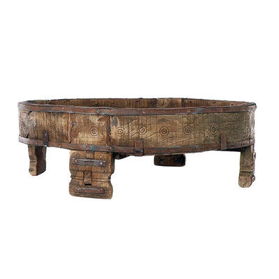 Carved Village Grinding Table