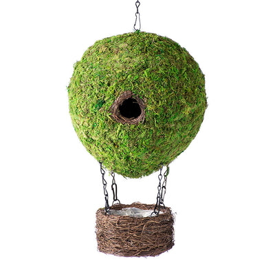 Moss Air Balloon - Plantable Birdhouse & Bird Feeder