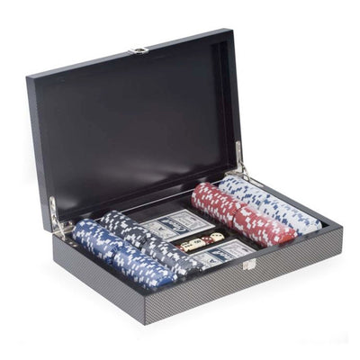 Poker Set with 200 Chips, 2 Decks of Cards & Dice