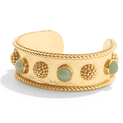 Berry Gem Cuff With Jade