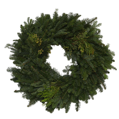 Premium Blue Noble Wreath 26"