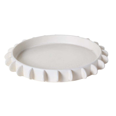 White Reverie Tray - 22"