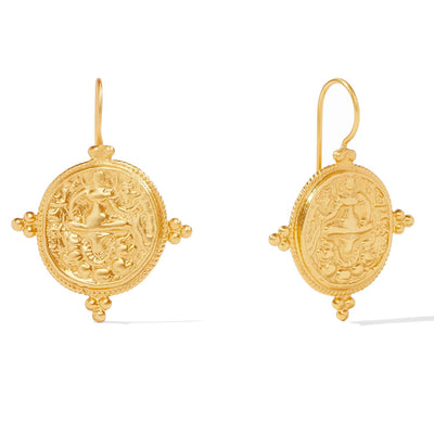 Quarto Coin Earring Gold