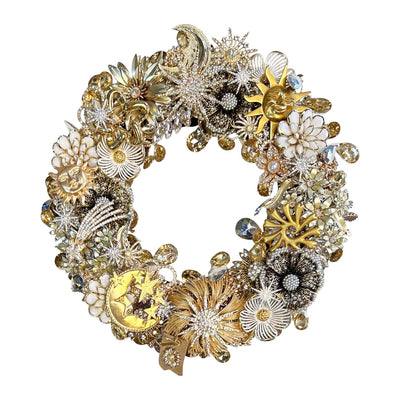 Star Moon Sun Jewels Wreath - 10"