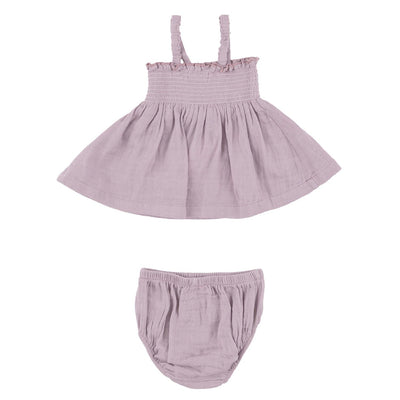 Lavender Smocked Top and Bloomer