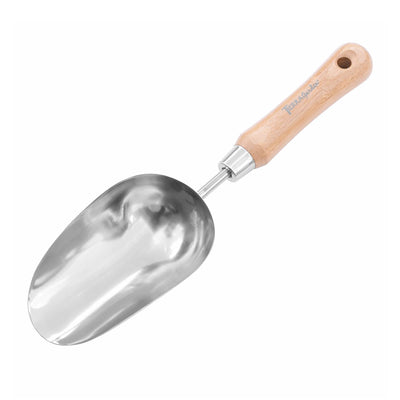 Stainless Steel Scoop with Bamboo Handle