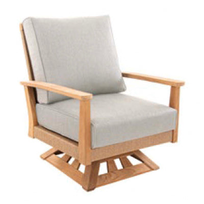 Newport Coast Woven Swivel Chair