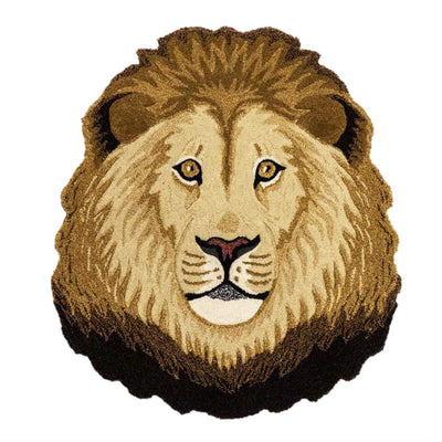 Ari Lion Head Rug - 45"