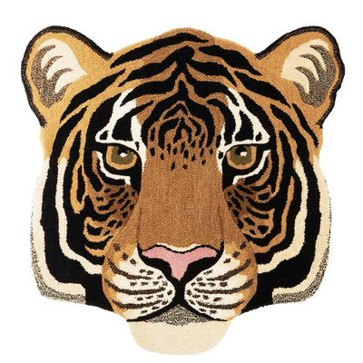 Rajah Tiger Head Rug - 40"