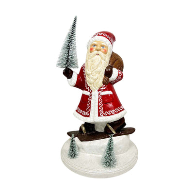 Skiing Santa - 16" Tall