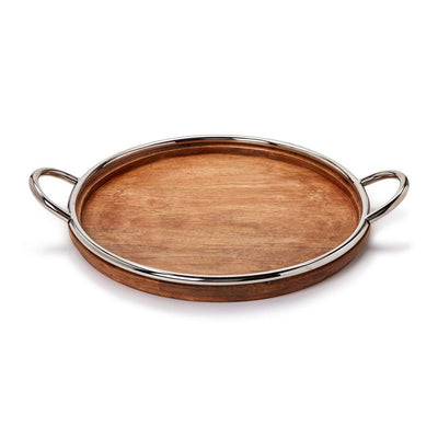 Wooden Round Serving Tray