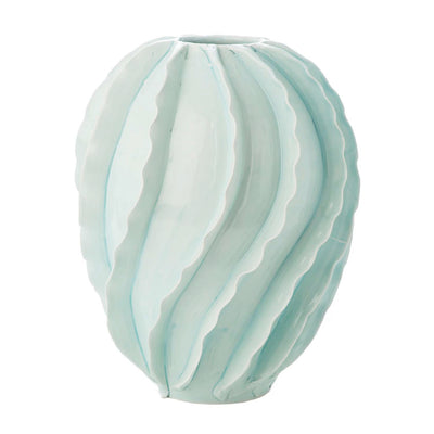 Aqua Noonday Tide Vase - 16" Tall