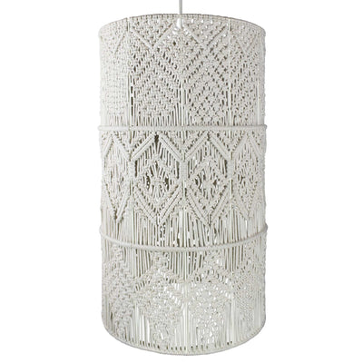 Macrame 3 Tier Pendant Light