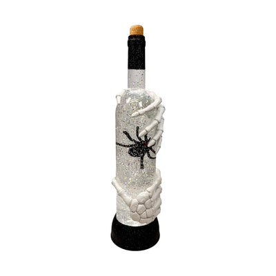 Skeleton Shimmer Bottle  with LED Light - 15" Tall