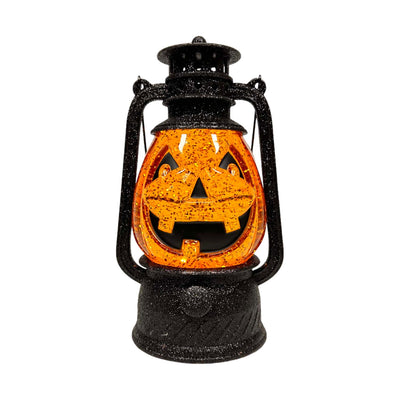 Pumpkin Water Lantern with LED Light - 8" Tall