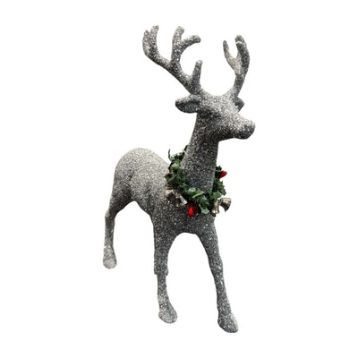 Silver Glitter Deer