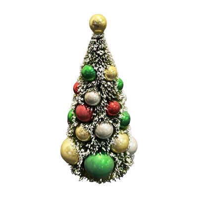 Green Red Gold Sisail Tree - 9" Tall