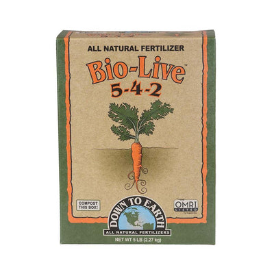 Down To Earth Organic Bio Live Fertilizer - 5lbs