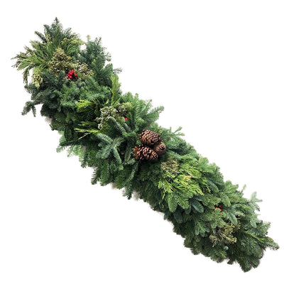 Mantlepiece with Berries 54"